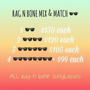 AUTHENTIC rag & bone SUNGLASSES Bundle Deals BRAND NEW for men & women